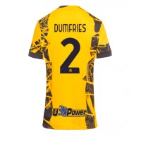 Camiseta Inter Milan Denzel Dumfries #2 Tercera Equipación para mujer 2024-25 manga corta